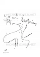 GUIDON ET CABLES pour Yamaha TZR50 2005
