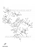 SUPPORT / REPOSE PIEDS pour Yamaha TZR50 2005