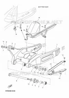 BRAS ARRIERE pour Yamaha MT03 2011