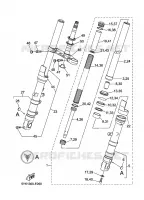 FOURCHE pour Yamaha MT03 2011