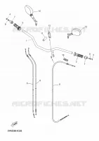GUIDON ET CABLES pour Yamaha MT03 2011