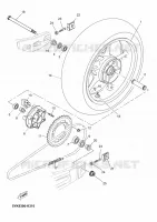 ROUE ARRIERE pour Yamaha MT03 2011