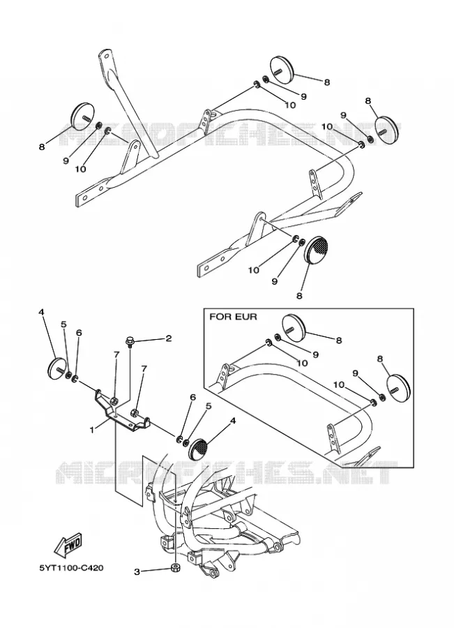PARTIE ELECTRIQUE 2 Yamaha QUAD 350 2005 RAPTOR  YFM350