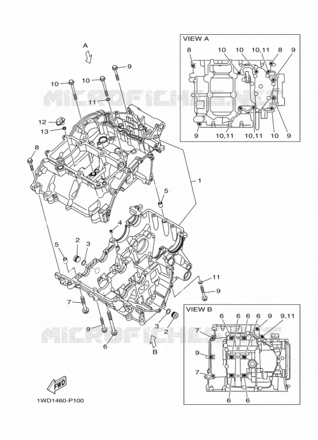 CARTER MOTEUR Yamaha MOTO 300 2016 R3  YZF-R3A