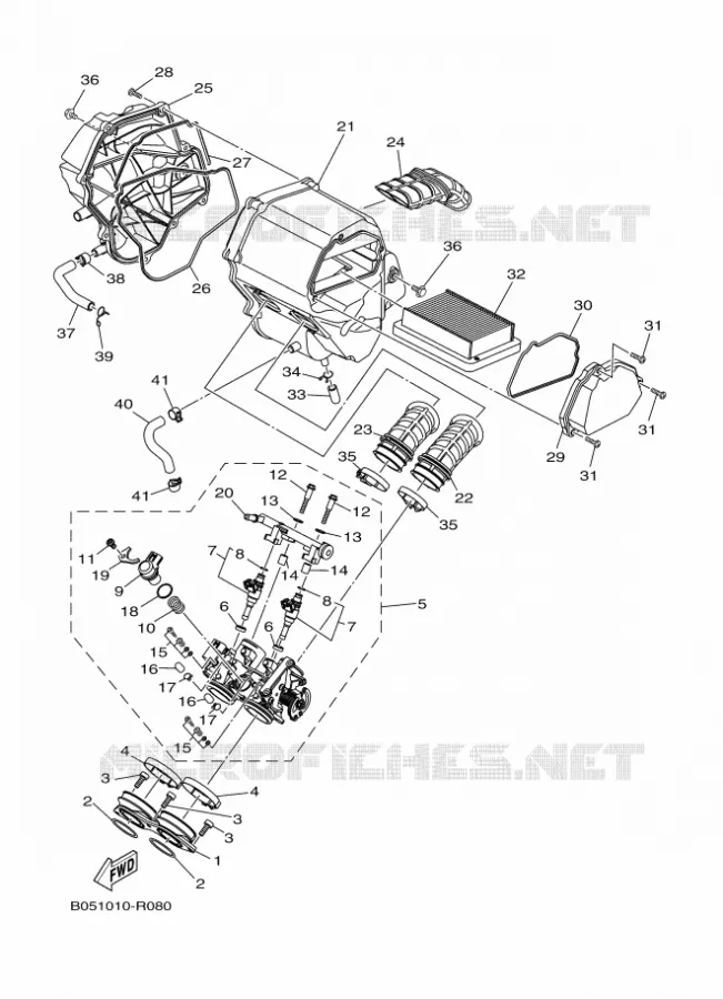 ADMISSION Yamaha MOTO 300 2016 MT  MTN320-A