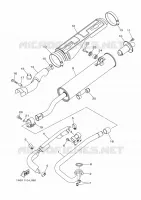 ECHAPPEMENT pour Yamaha GRIZZLY 2014