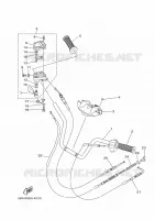 GUIDON ET CABLES pour Yamaha GRIZZLY 2014
