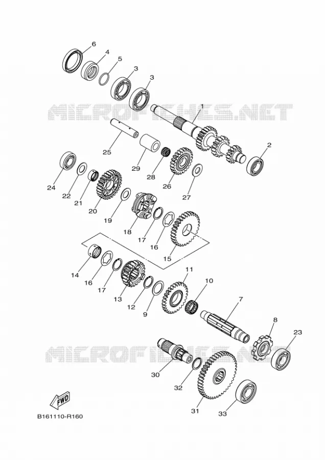 TRANSMISSION Yamaha QUAD 700 2017 GRIZZLY  YFM700FWAD