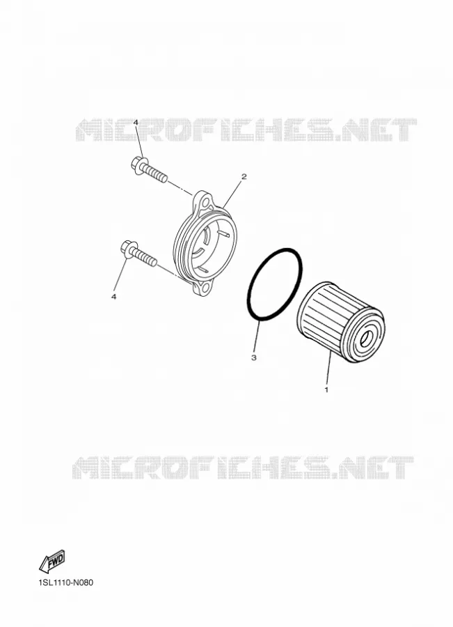 FILTRE A HUILE Yamaha MOTO 250 2017 YZF  YZ250FX