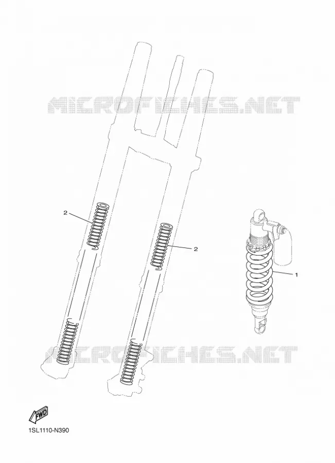 PIÈCES OPTIONNELLES Yamaha MOTO 250 2017 YZF  YZ250FX