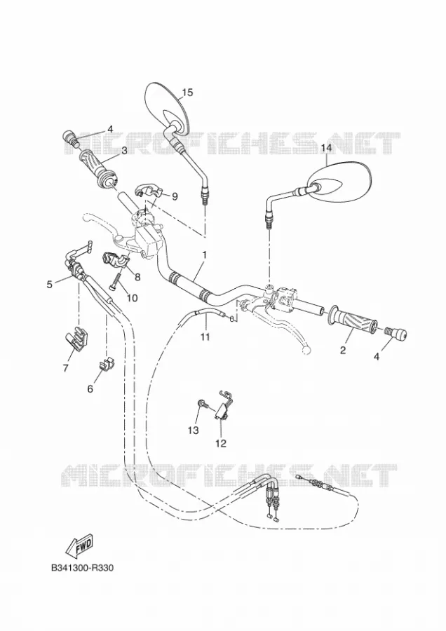 GUIDON ET CABLES Yamaha MOTO 690 2016 XSR  XSR700