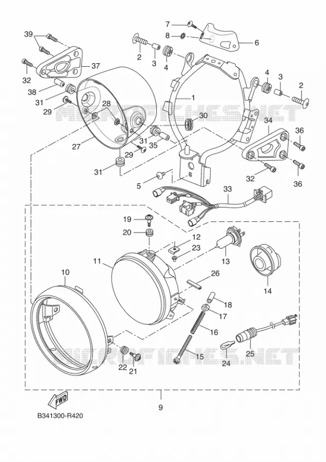 PHARE  Yamaha MOTO 690 2016 XSR  XSR700