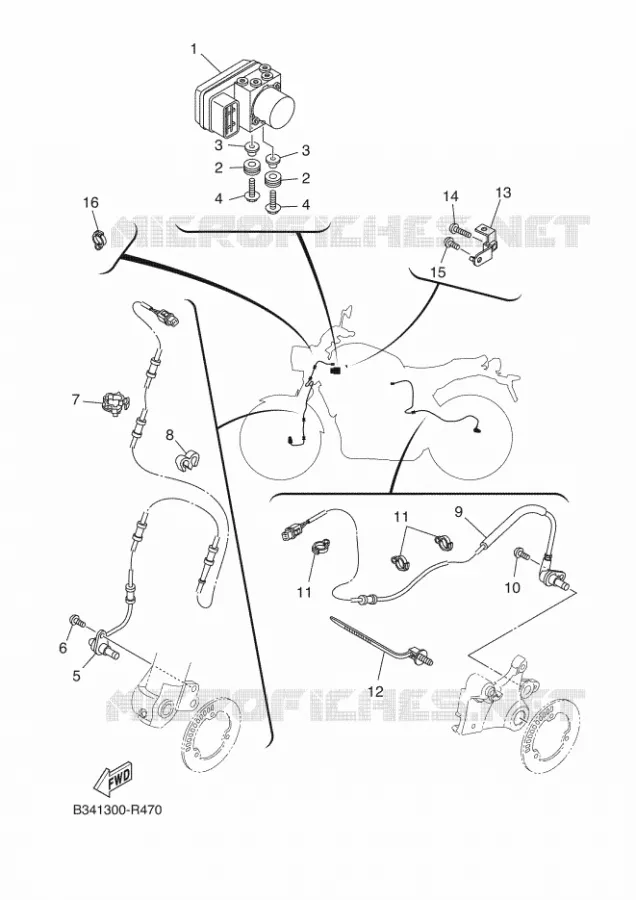PARTIE ELECTRIQUE 3 Yamaha MOTO 690 2017 XSR  MTM690