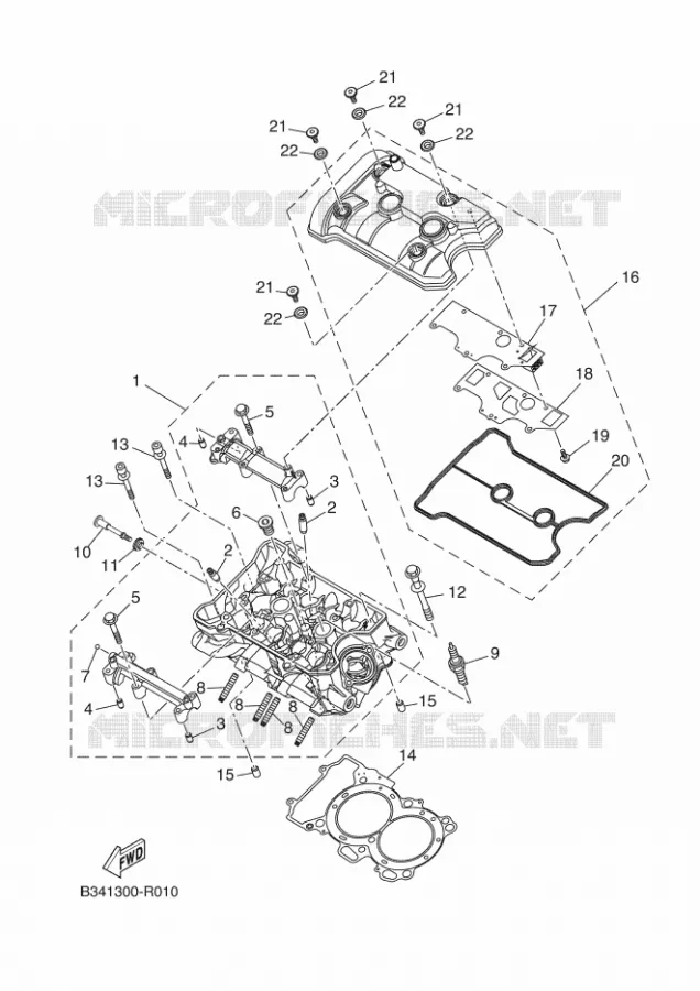 CULASSE Yamaha MOTO 690 2017 XSR  MTM690-U