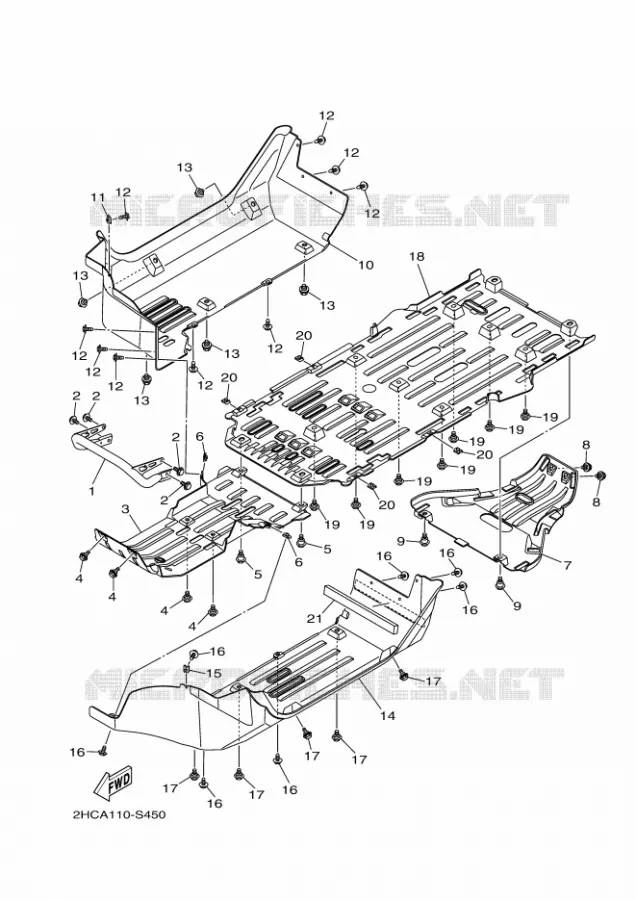 PARE CHOCS Yamaha SIDE BY SIDE 1000 2017 YXZ  YXZ1000ET