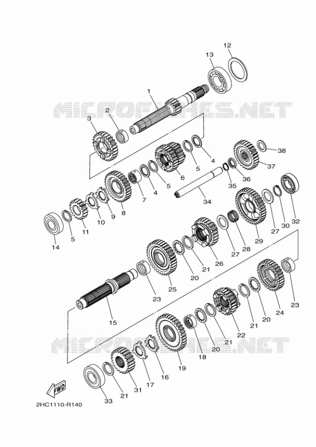 TRANSMISSION Yamaha SIDE BY SIDE 1000 2017 YXZ  YXZ1000ET