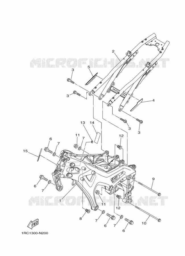 CADRE Yamaha MOTO 900 2016 MT  MT09