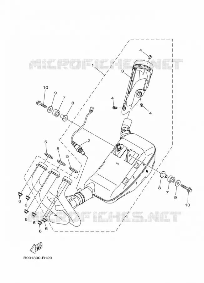 ECHAPPEMENT Yamaha MOTO 900 2016 XSR  MTM850