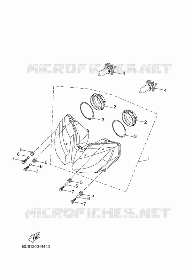 PHARE  Yamaha MOTO 690 2016 MT  MTT690-U