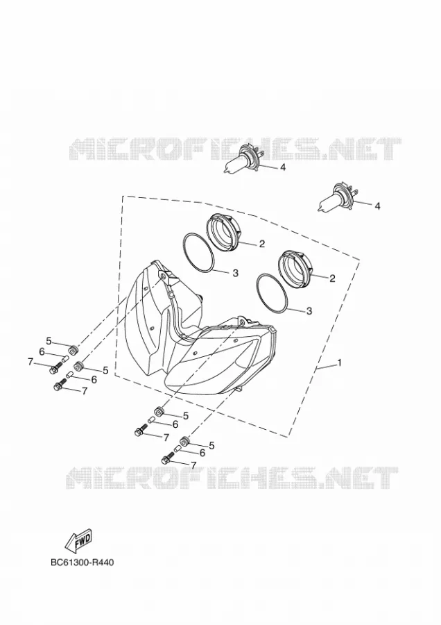 PHARE  Yamaha MOTO 690 2016 MT  MTT690-U