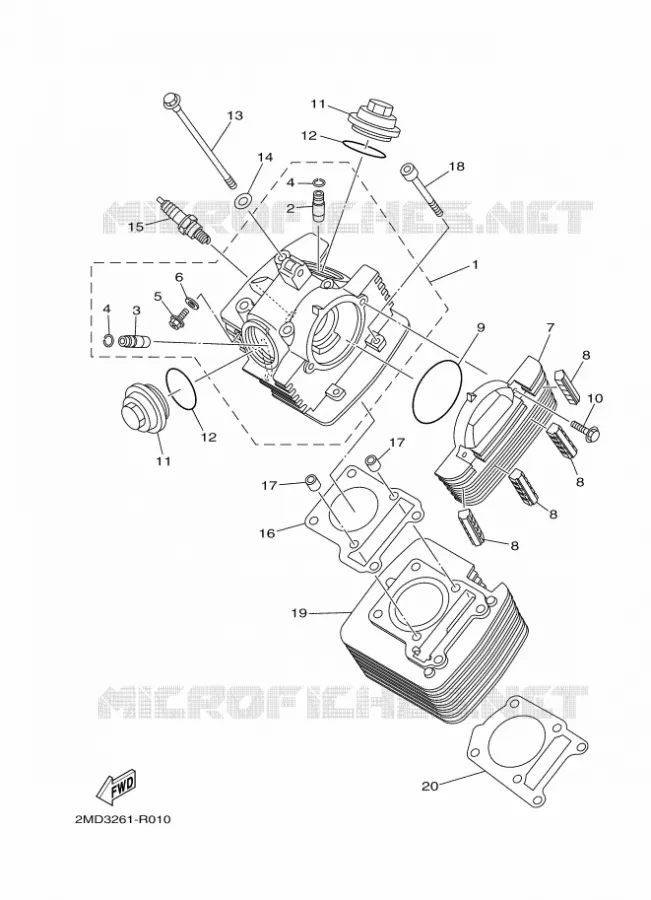 CYLINDRE Yamaha MOTO 125 2017 AG  AG125