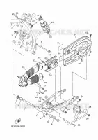 BRAS OSCILLANT / AMORTISSEUR pour Yamaha AG 2017