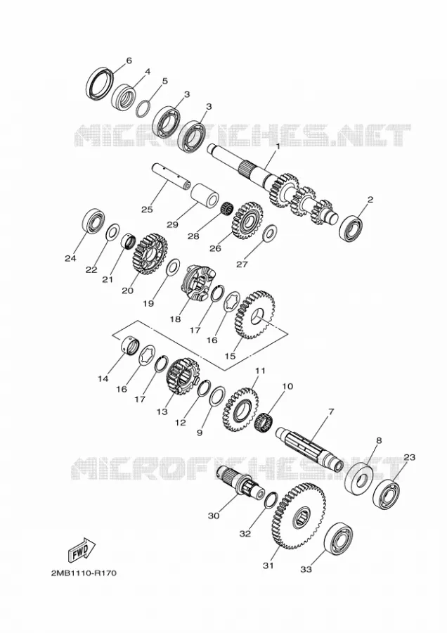 TRANSMISSION Yamaha SIDE BY SIDE 700 2017 WOLVERINE  YXE700ES