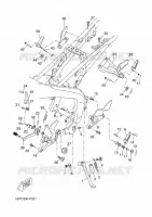 SUPPORT / REPOSE PIEDS pour Yamaha MT ABS 2016