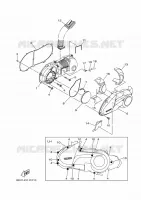 CARTER   MOTEUR 1 pour Yamaha TRICITY ABS 2017