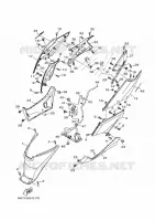 COUVERCLE LATERAL pour Yamaha TRICITY ABS 2017