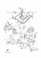 SUPPORT / REPOSE PIEDS pour Yamaha TRICITY ABS 2017