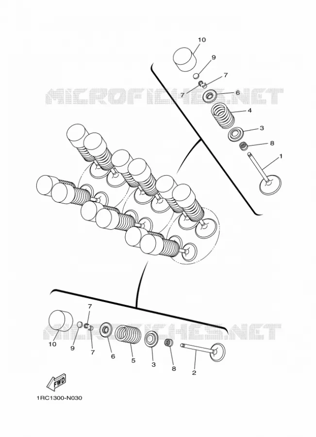 SOUPAPE Yamaha MOTO 850 2017 MT  MTN850-A