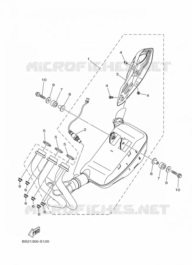 ECHAPPEMENT Yamaha MOTO 900 2017 MT  MTN850-A