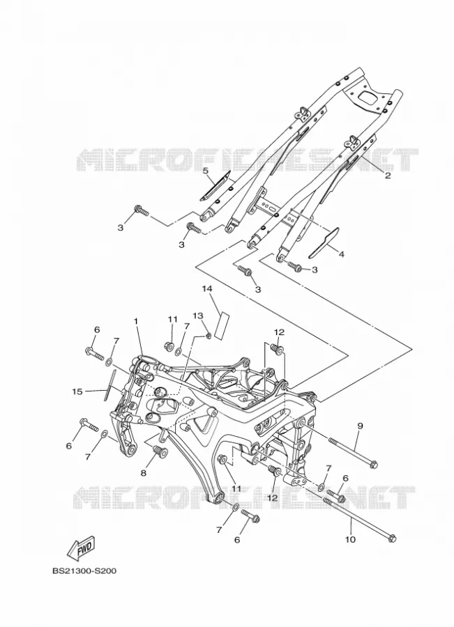 CADRE Yamaha MOTO 850 2017 MT  MTN850-A