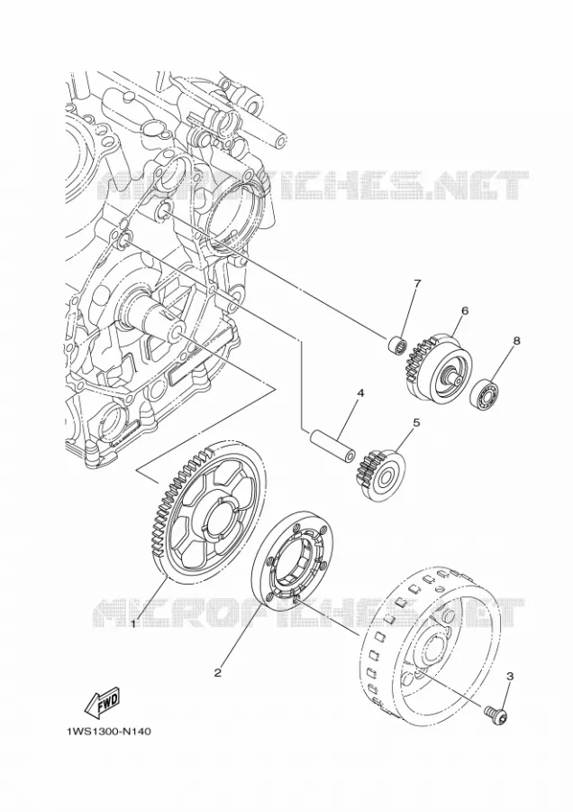 DEMARREUR Yamaha MOTO 700 2017 MT  MT07A