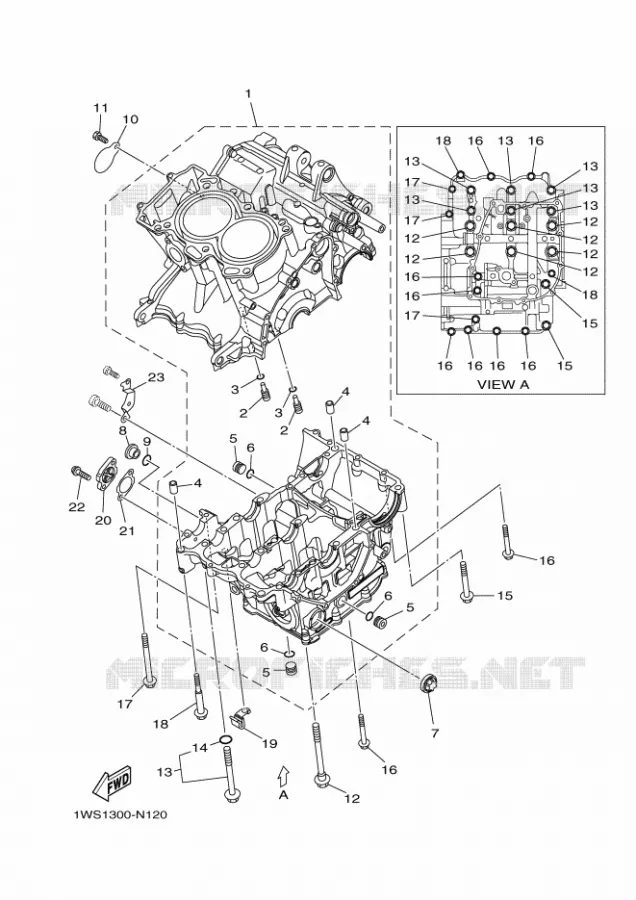 CARTER MOTEUR Yamaha MOTO 700 2017 MT  MT07A