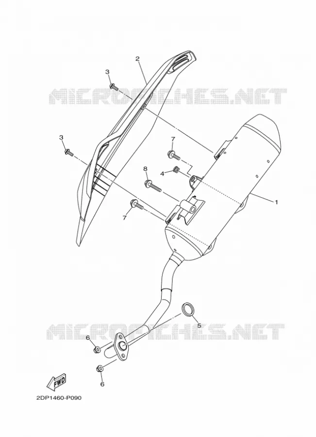 ECHAPPEMENT Yamaha SCOOTER 125 2017 NMAX  GPD125-A