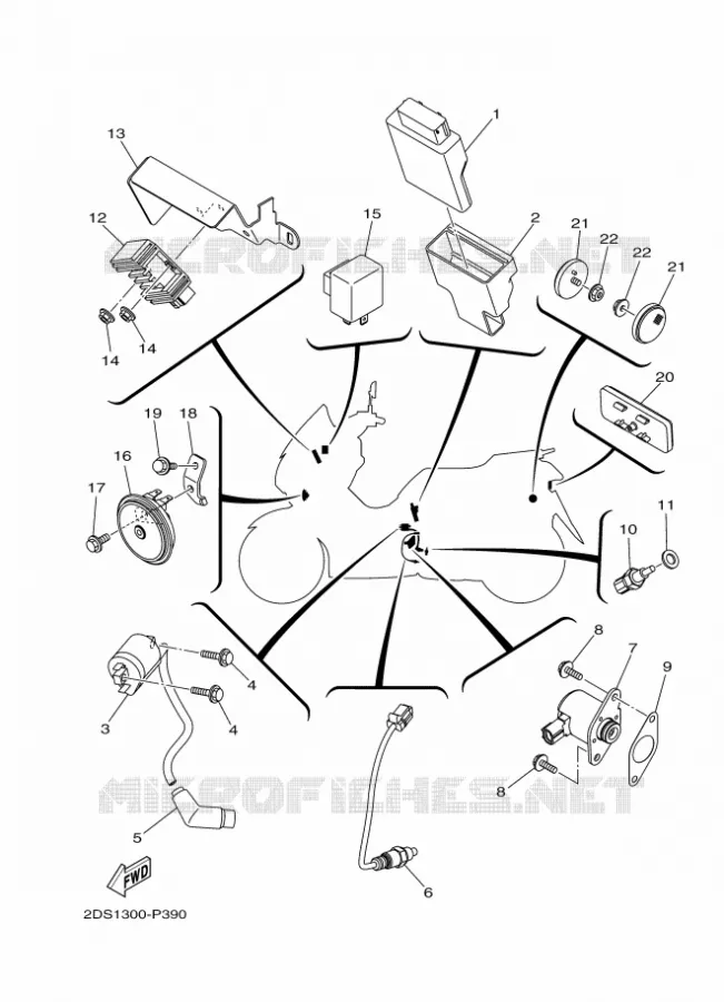 PARTIE ELECTRIQUE 2 Yamaha SCOOTER 125 2017 NMAX  GPD125-A