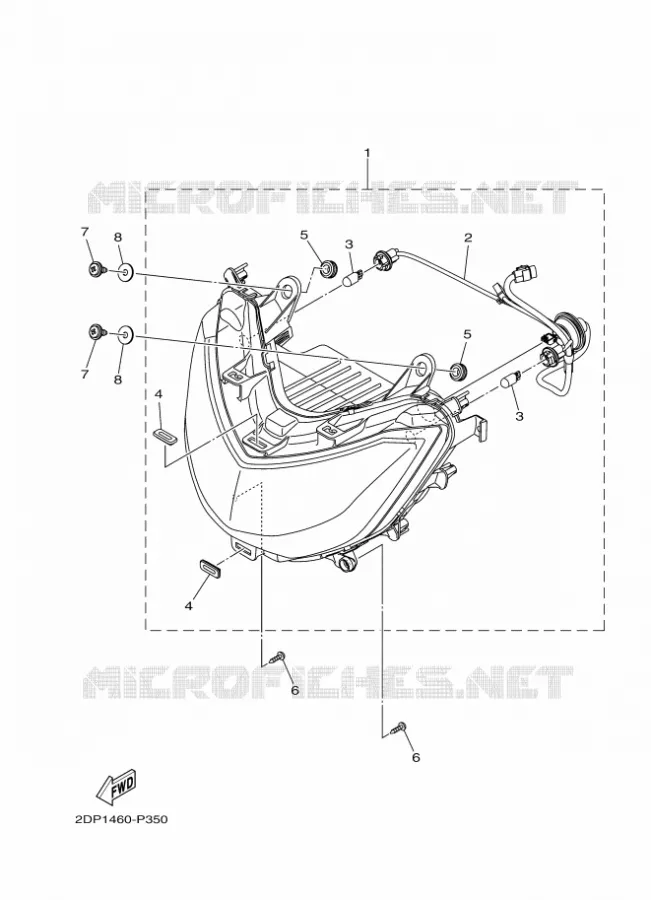 PHARE  Yamaha SCOOTER 125 2017 OCITO  GPD125-A