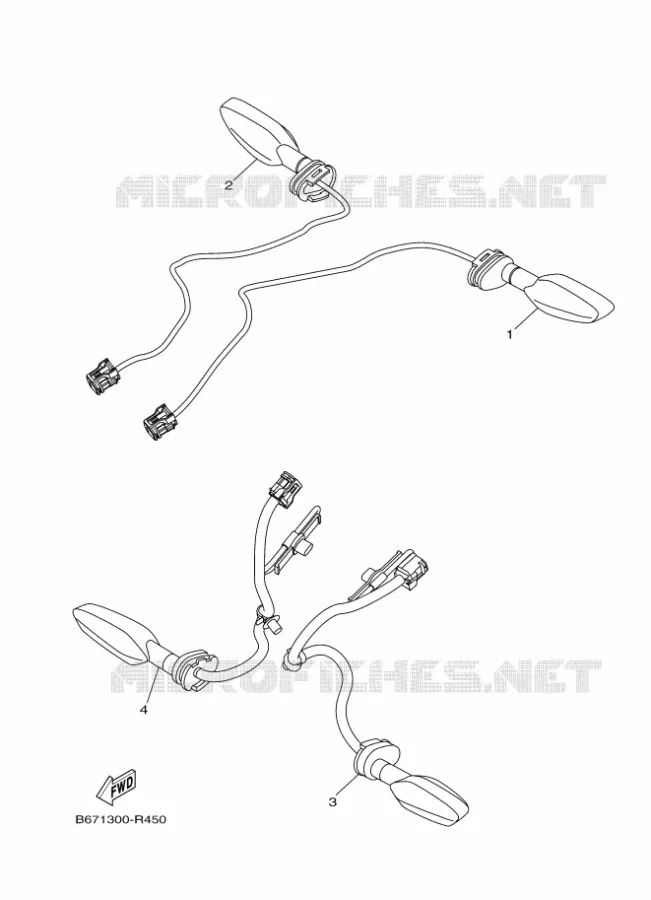 CLIGNOTANT Yamaha MOTO 1000 2017 MT  MTN1000D