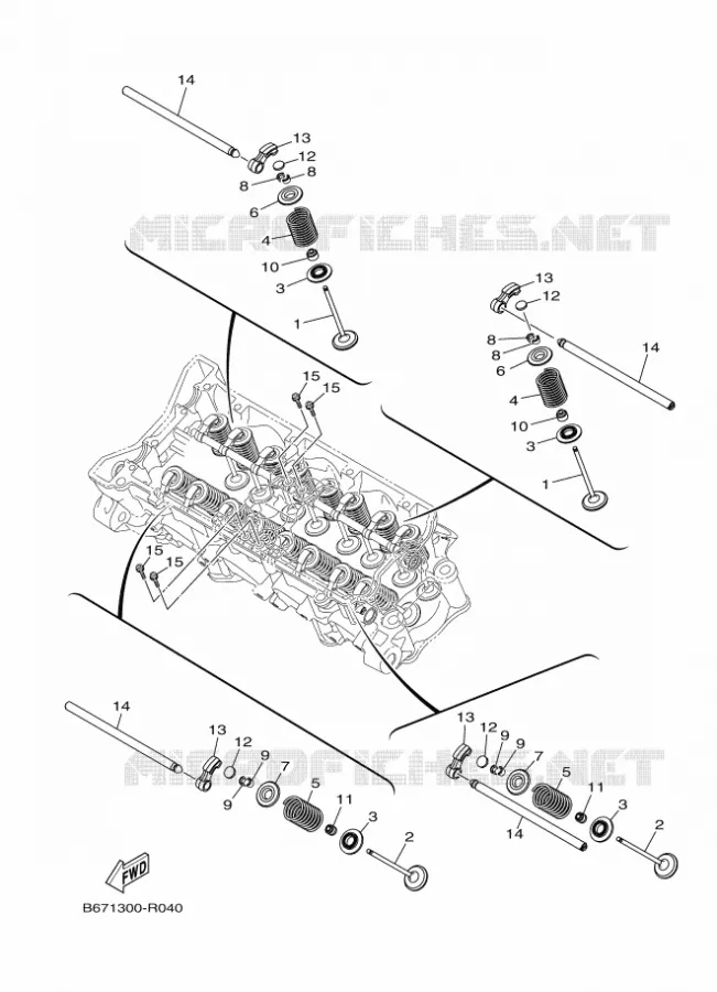 SOUPAPE Yamaha MOTO 1000 2017 MT  MTN1000D