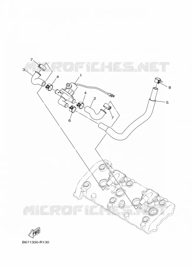 SYSTÈME D'ADMISSION D'AIR AIS Yamaha MOTO 1000 2017 MT  MTN1000D