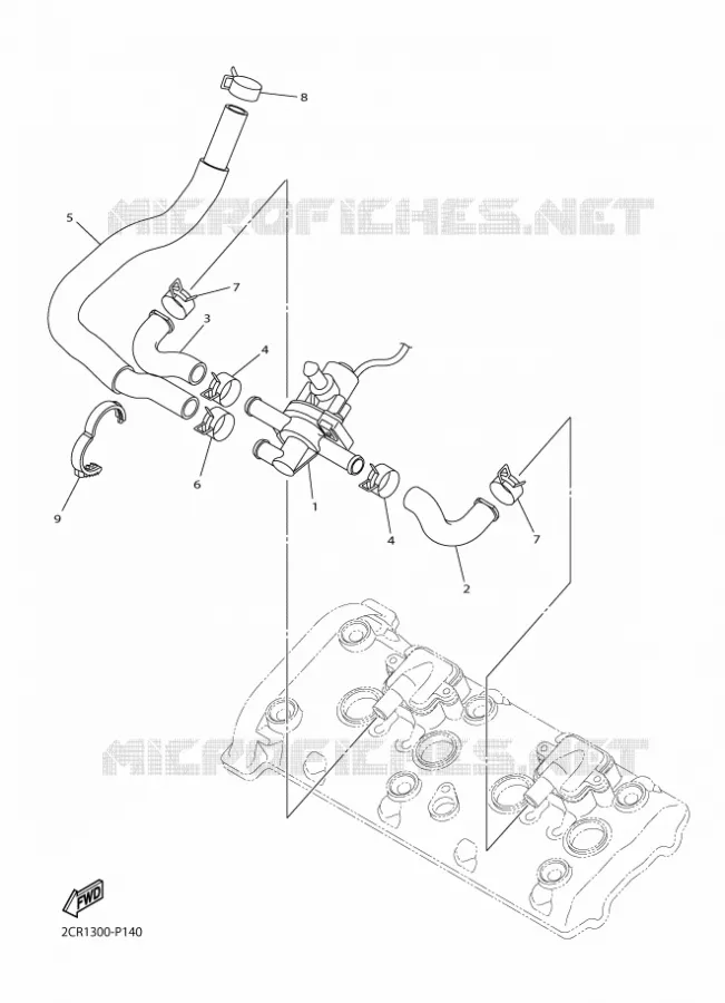 SYSTÈME D'ADMISSION D'AIR AIS Yamaha MOTO 1000 2017 R1  YZF-R1