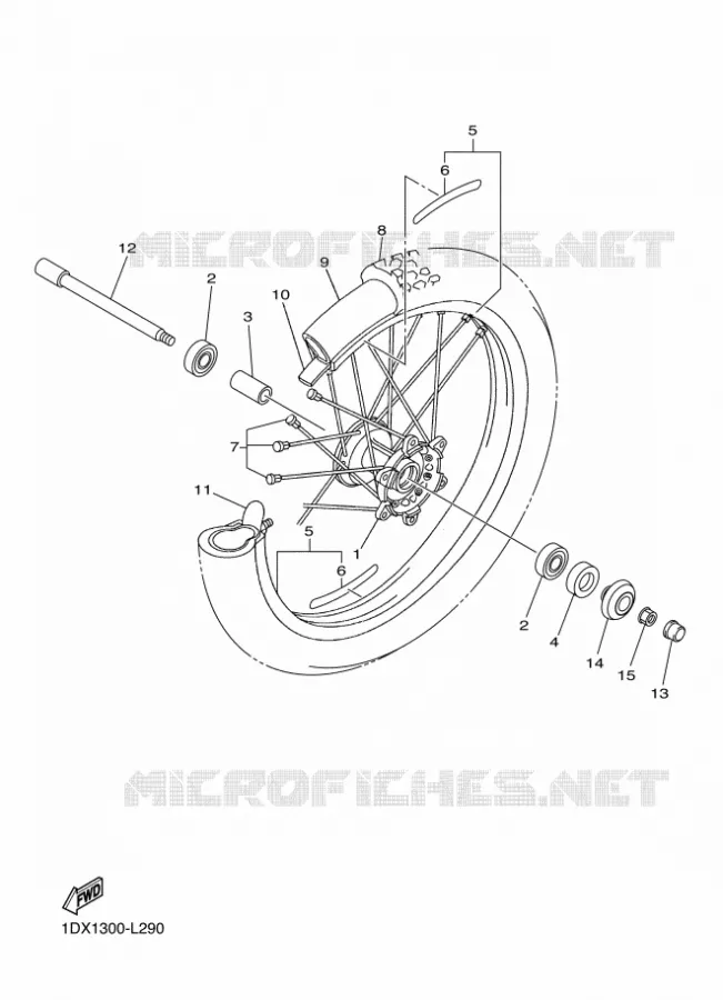 ROUE AVANT Yamaha MOTO 450 2014 WRF  WR450F