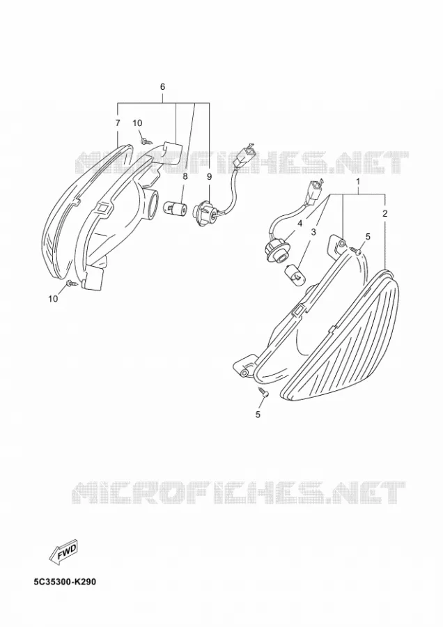 CLIGNOTANT Yamaha SCOOTER 50 2012 NEOS 4  YN50F