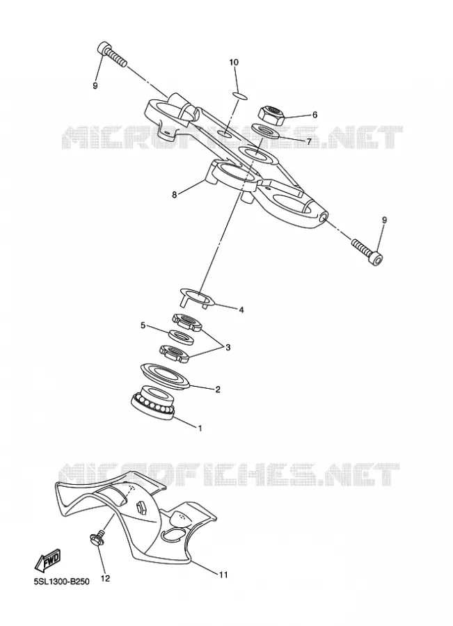 DIRECTION Yamaha MOTO 600 2003 R6  YZF-R6