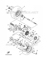 ROUE ARRIERE pour Yamaha GRIZZLY 2008