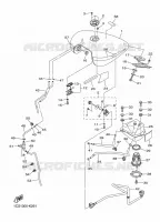RESERVOIR A ESSENCE pour Yamaha XVS 2016
