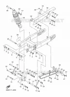 BRAS OSCILLANT / AMORTISSEUR pour Yamaha XVS 2016