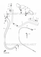 GUIDON ET CABLES pour Yamaha XVS 2016